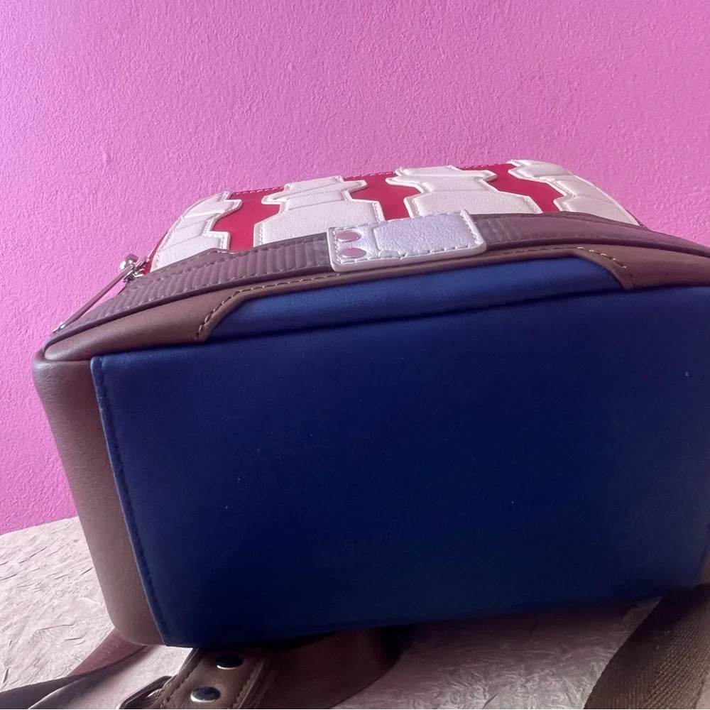Loungefly Marvel Captain America Costume Mini Backpack Shield Design RARE